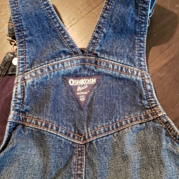 Boys fleece lined Jean overall - Picture 3 of 5